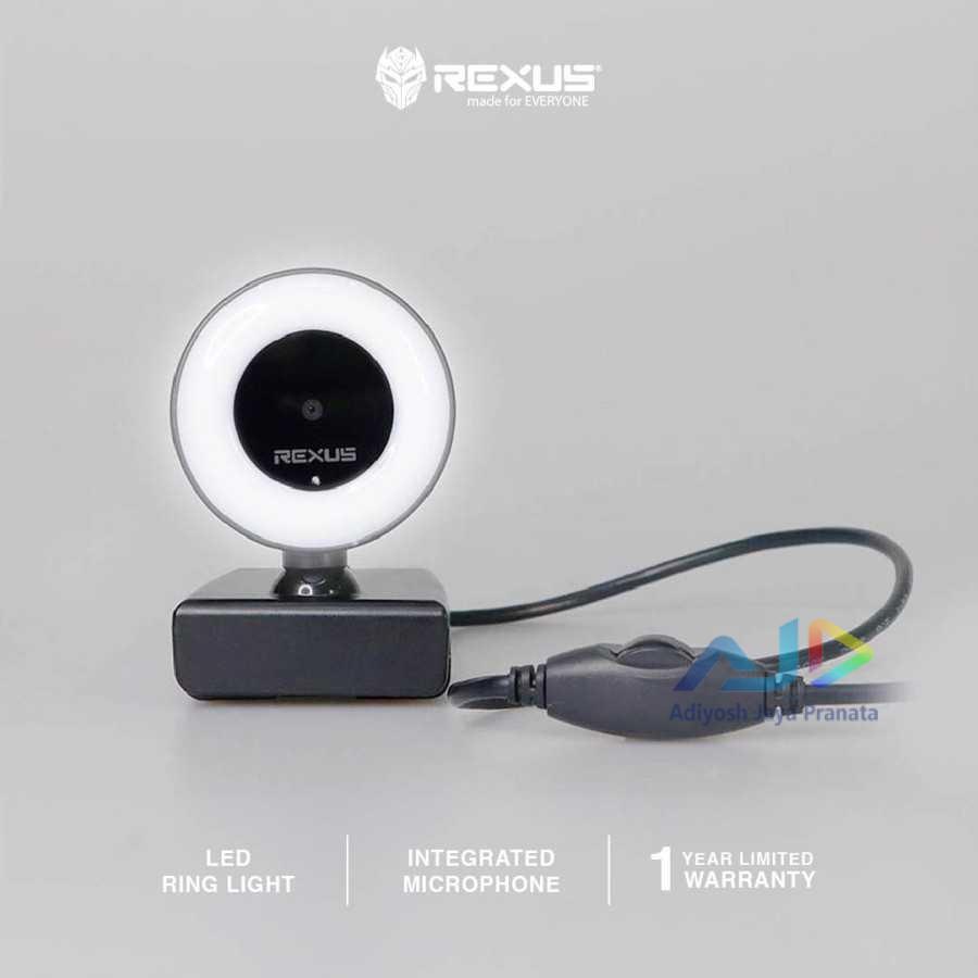 Jual Kamera Rexus Webcam Stream Alva SW-RX02 With Mic + Ring Light ...