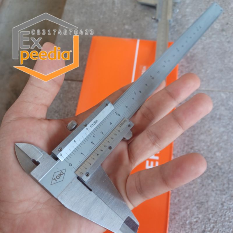 Jual Sigmat Manual Jangka Sorong Toki Inch Vernier Caliper Mm Original Japan Shopee