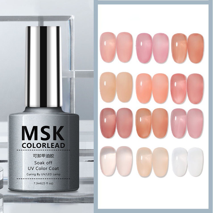 Jual MSKColorlead Transparant Nail Gel Polish 7.3ml/Kutek gel UV Kutek