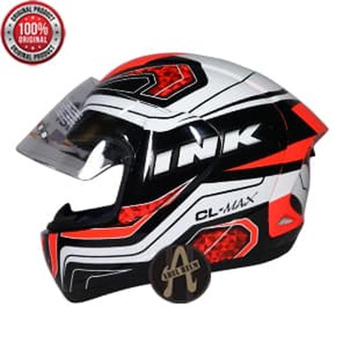 Jual Jual Helm Ink Cl Max Motif Red Fluo Ink Full Face Ink Original Tool Limited Shopee