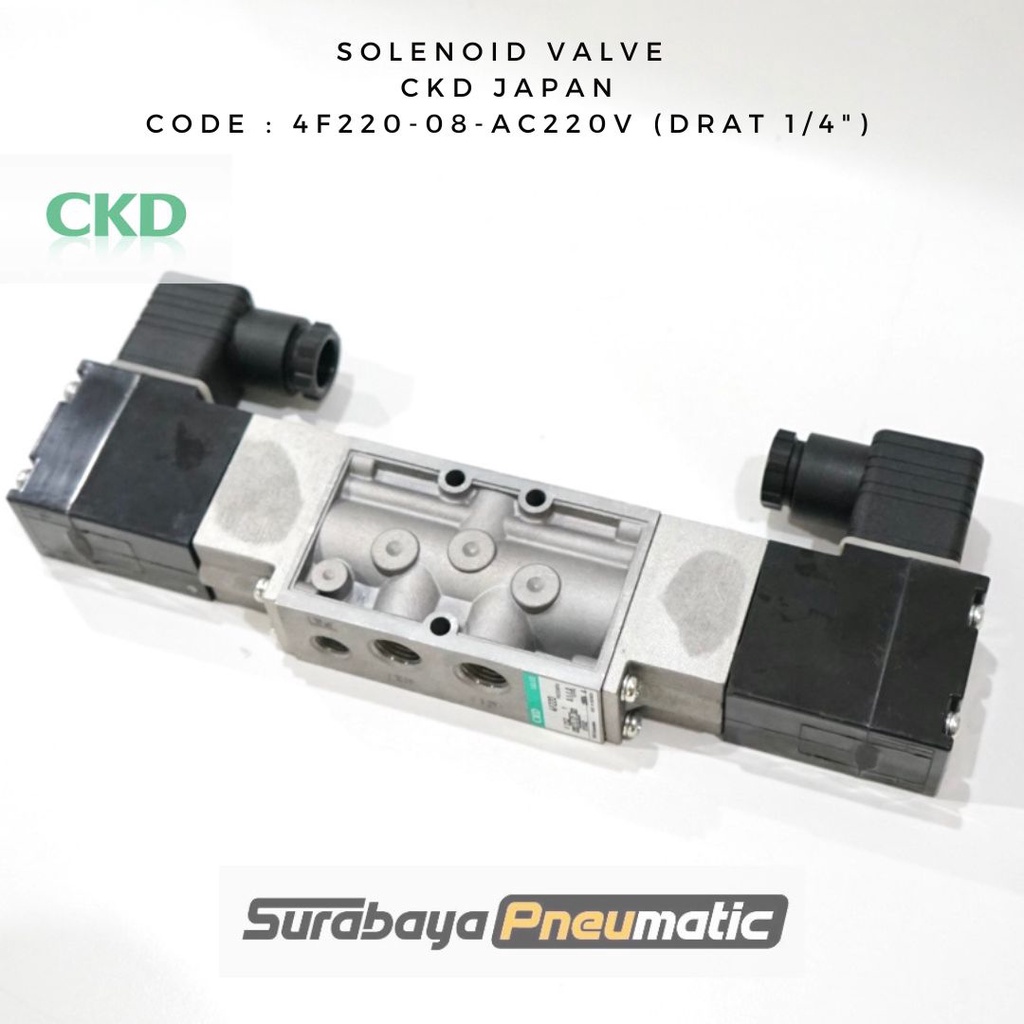 Jual Ckd Japan F Ac V Drat Solenoid Valve Double Coil Shopee Indonesia