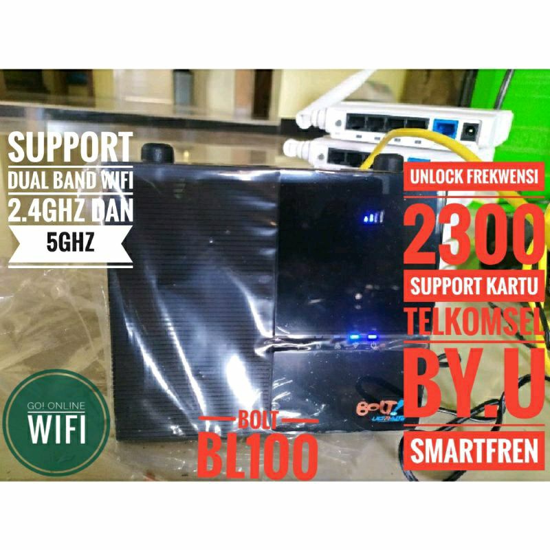 Jual Modem Router Wifi 4g Bolt Bl100 Unlock All Operator Band 40 Kartu ...