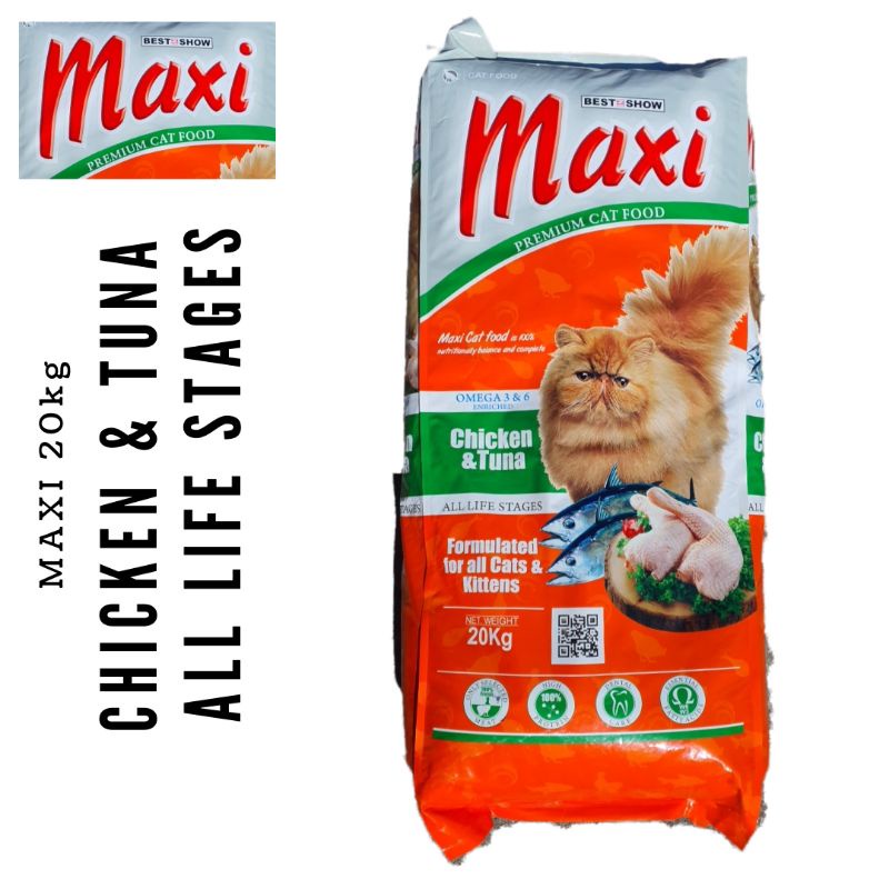 Jual Makanan Kucing Maxi Cat Rasa Chicken Tuna Kg Shopee Indonesia