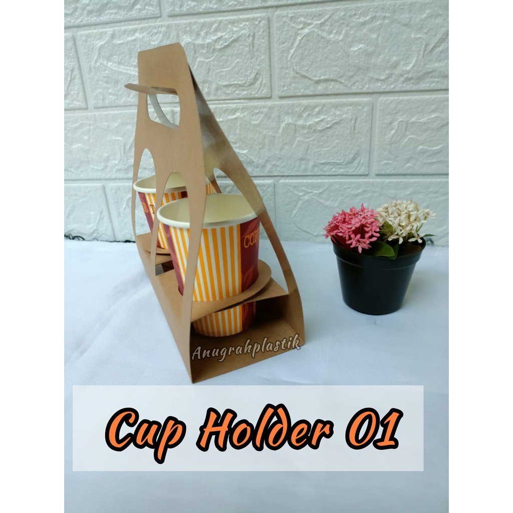 Jual Cup Holder 01 / Paper Box cup holder (per 10pcs) | Shopee Indonesia
