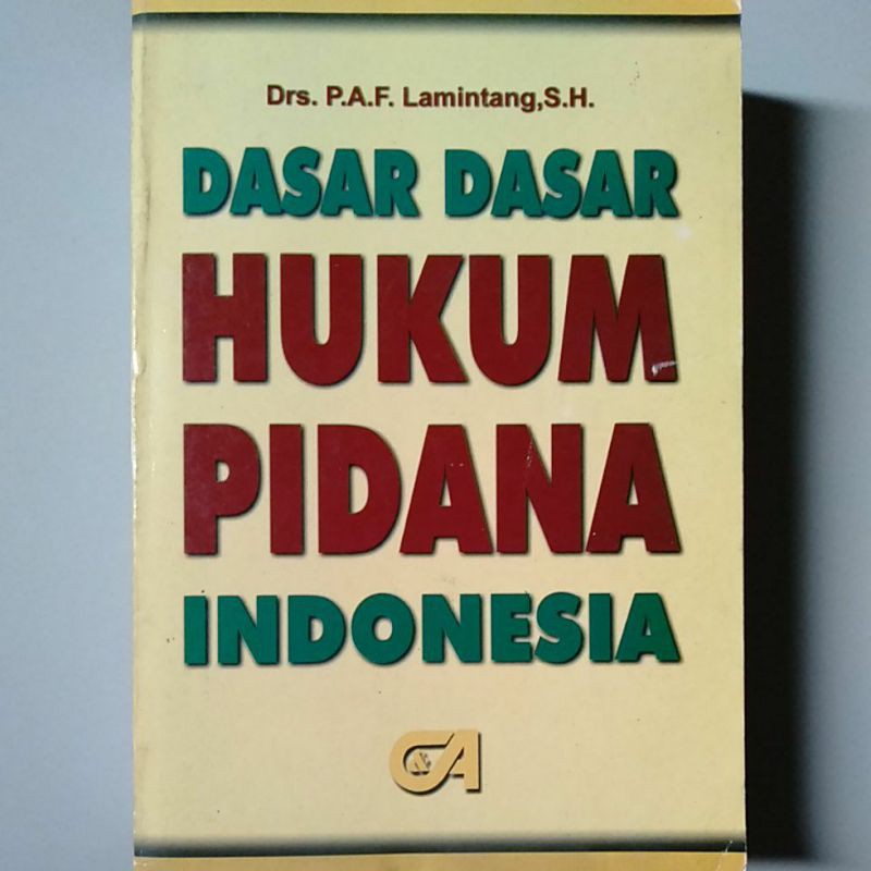 Jual Buku Dasar Dasar Hukum Pidana Indonesia | Shopee Indonesia