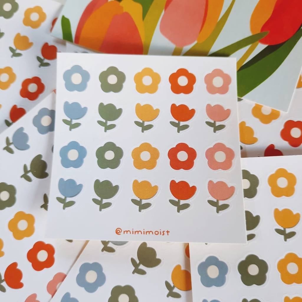 Jual sticker journaling scrapbook kit motif banyak - mimimoist | Shopee