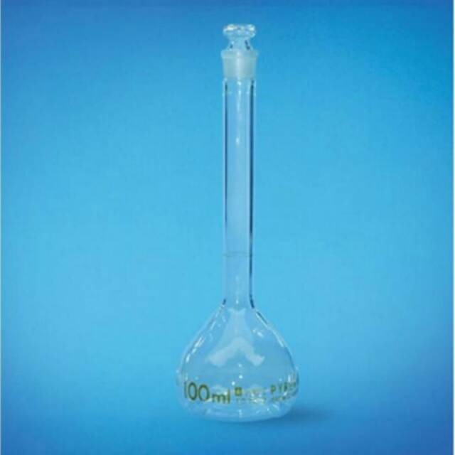 Jual Labu Ukur Pyrex 100ml Glass Stopper Tutup Kaca Shopee Indonesia 7103