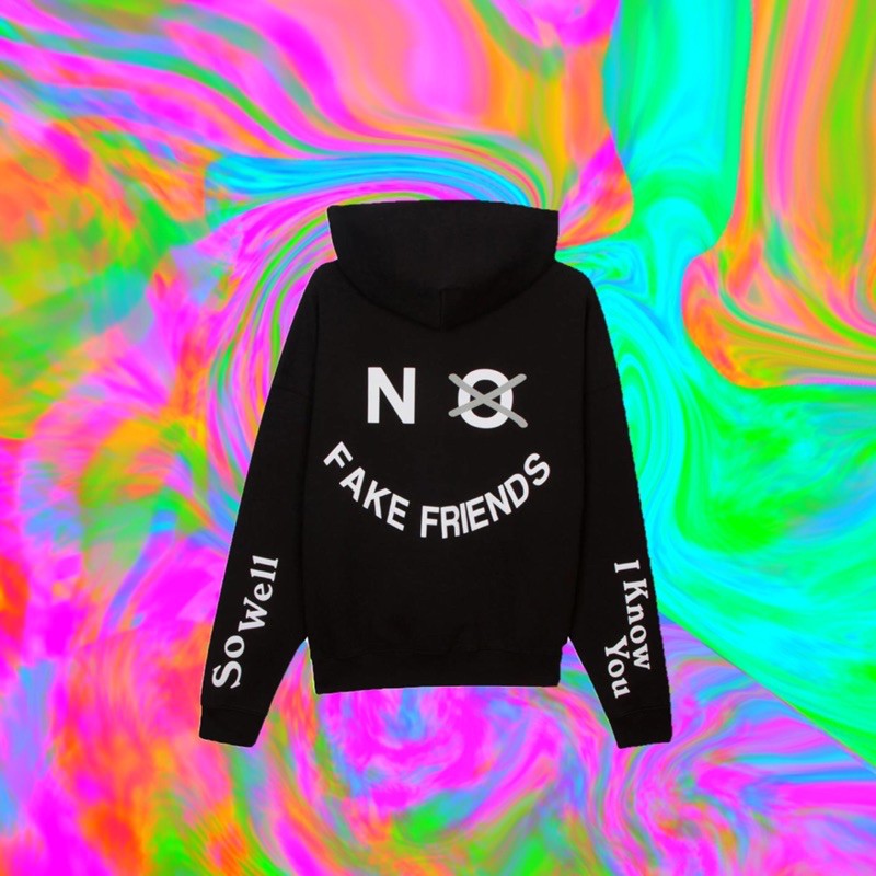 Hoodie no fake friends sale