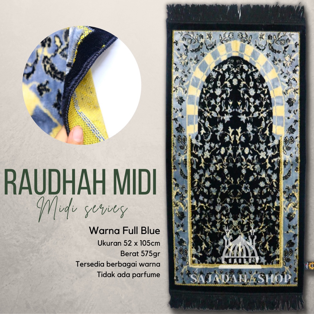 Jual (PREMIUM) Sajadah Tebal Motif Raudhah Midi Series Turkey (Seri ...
