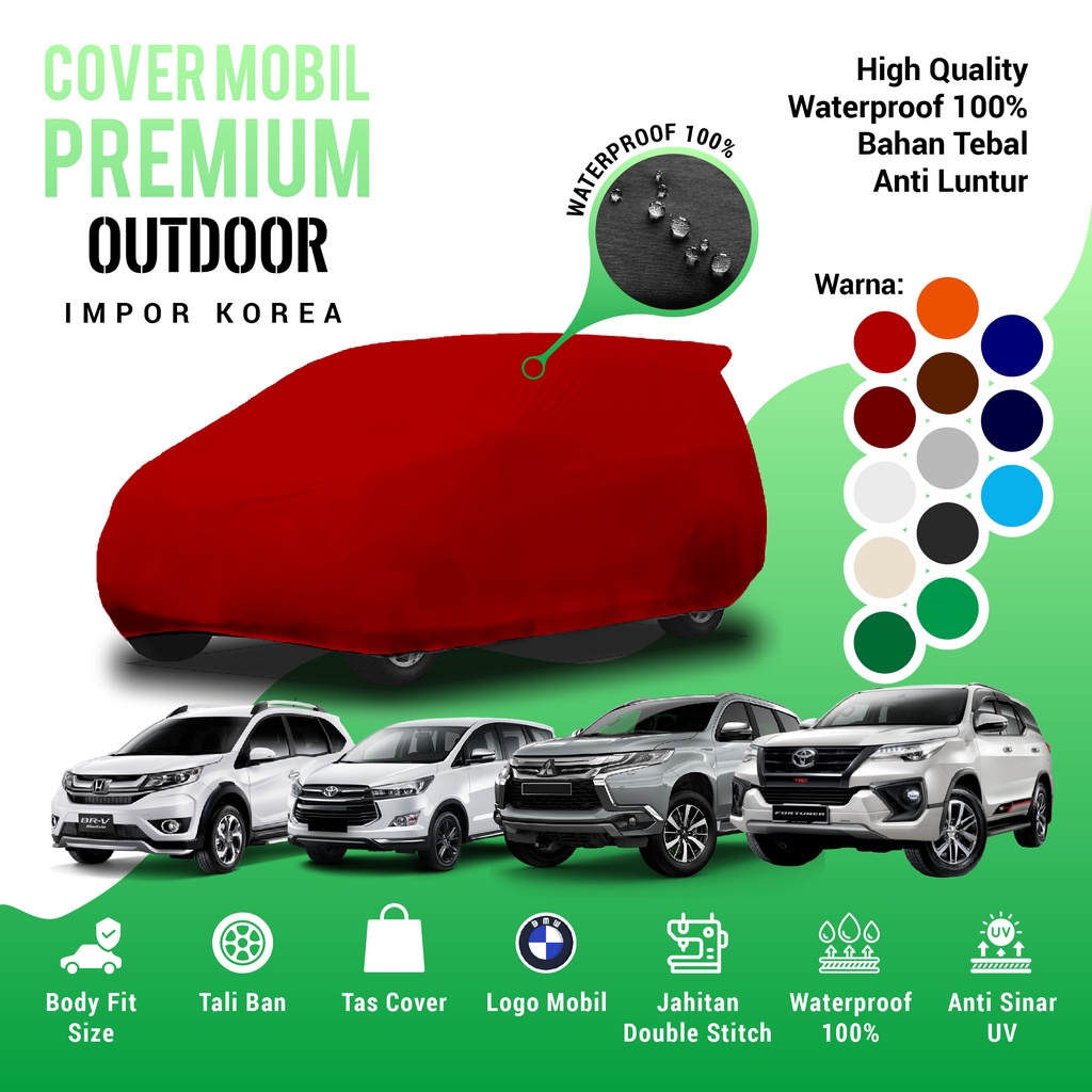 Jual COVER MOBIL OUTDOOR INNOVA REBORN CRV BRV PAJERO FORTUNER LGX ...