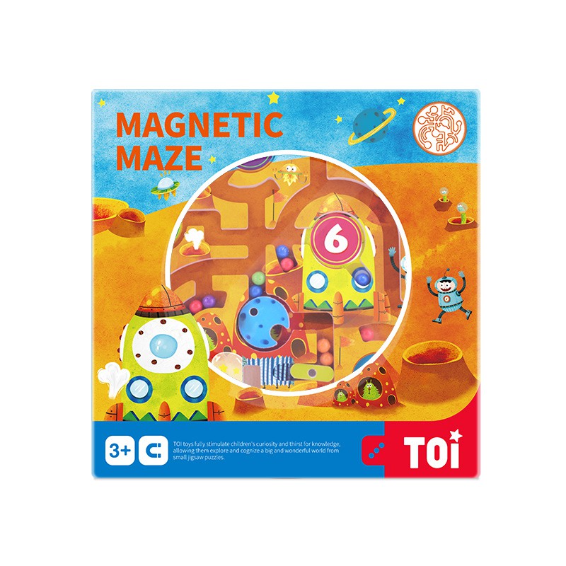 Jual TOI Magnetic Maze Traffic Planet mainan edukasi magnet labirin ...