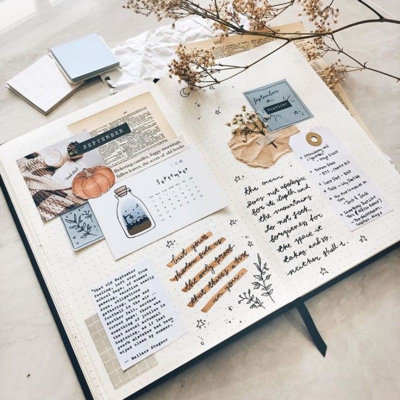 Jual NOTEBOOK AESTHETIC / STICKER AESTHETIC / SKETCHBOOK / JOURNAL KIT ...
