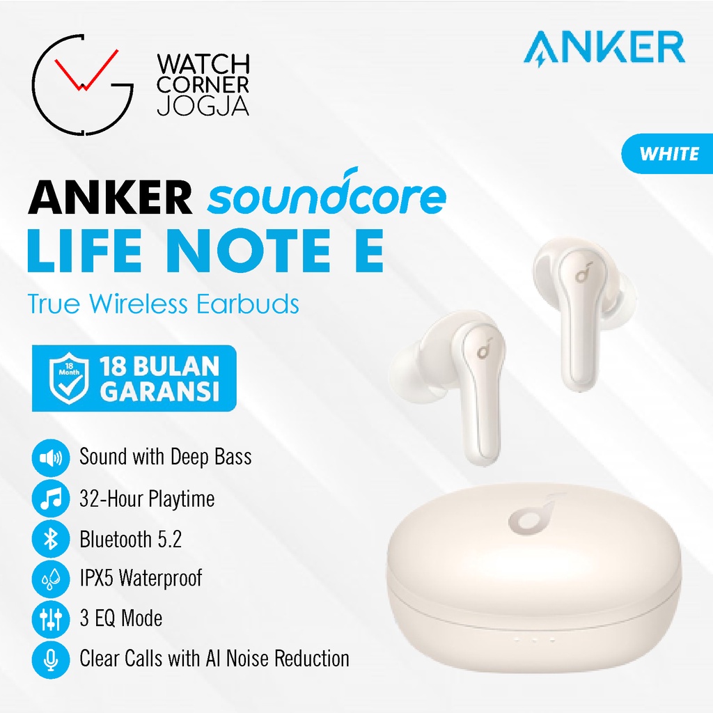 Jual ANKER Soundcore Life Note E True Wireless Bluetooth Earphone TWS ...