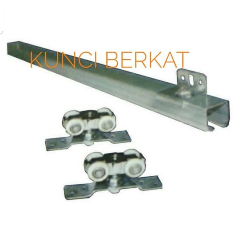 Jual Rel J3/Rel Pintu Sleding/Pintu 90cm/Panjang Rel 180cm/Besi ...