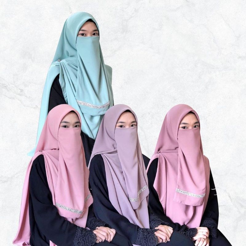 Jual Jilbab Segiempat Instan Syari Langsung Pakai | Shopee Indonesia