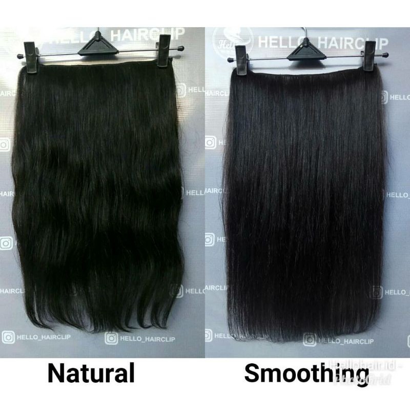 Jual HairClip Rambut Asli 50cm Standart | Shopee Indonesia