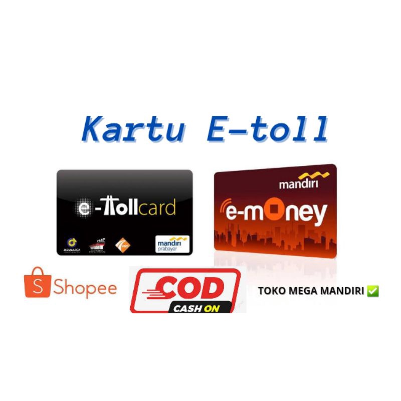 Jual Kartu E Toll Mandiri E Money Shopee Indonesia