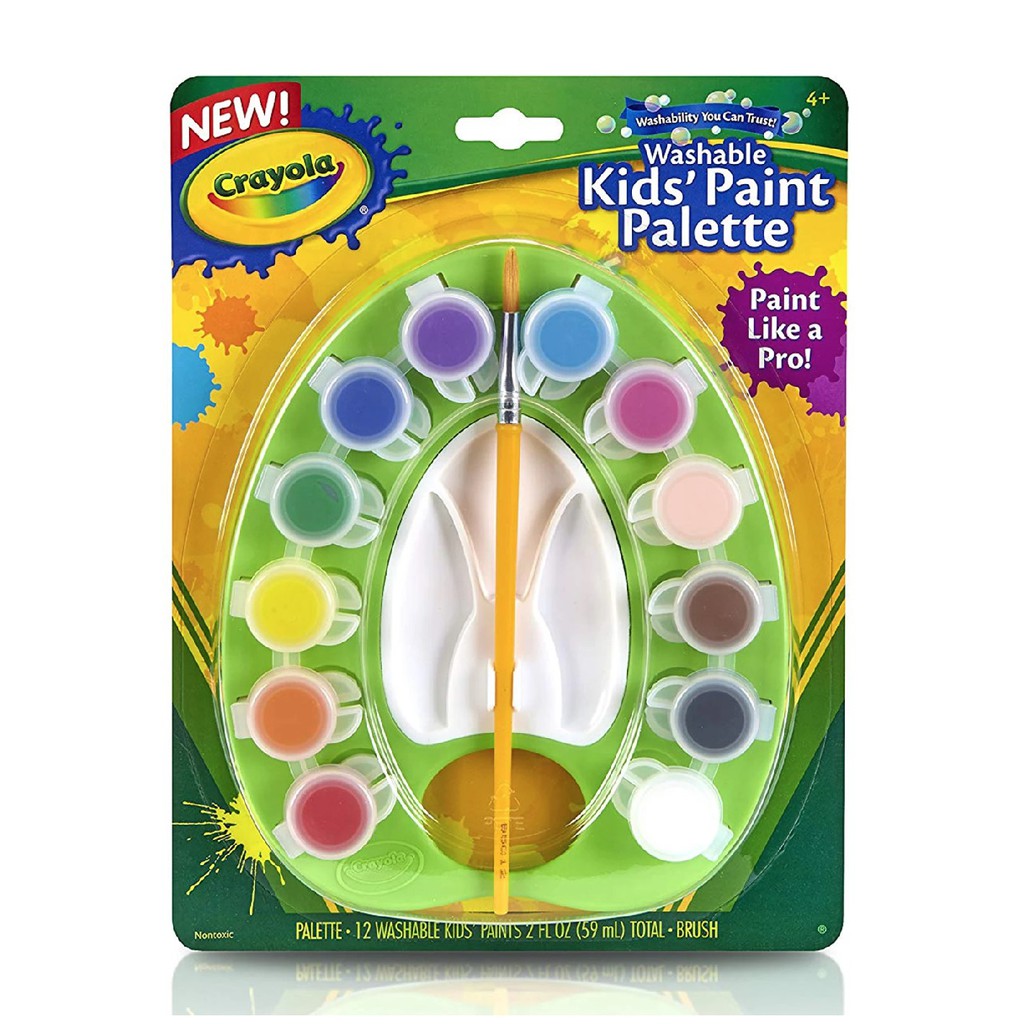 Jual Crayola Washable Kids Paint Palette - 12 Color | Shopee Indonesia