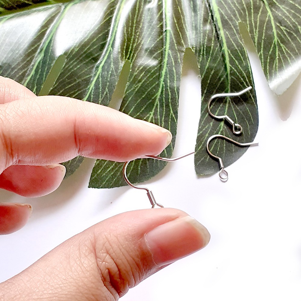 Jual HARGA PER-PASANG Bahan Anting Kait Stainless Steel Hypoallergenic ...