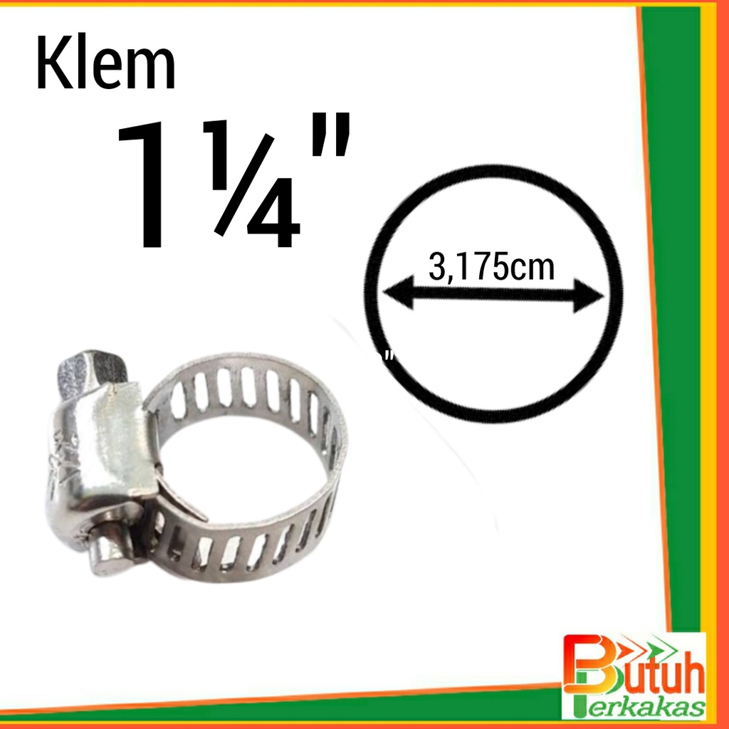 Jual klem selang klem kompor gas klem stainless klem kran hose clamp ...