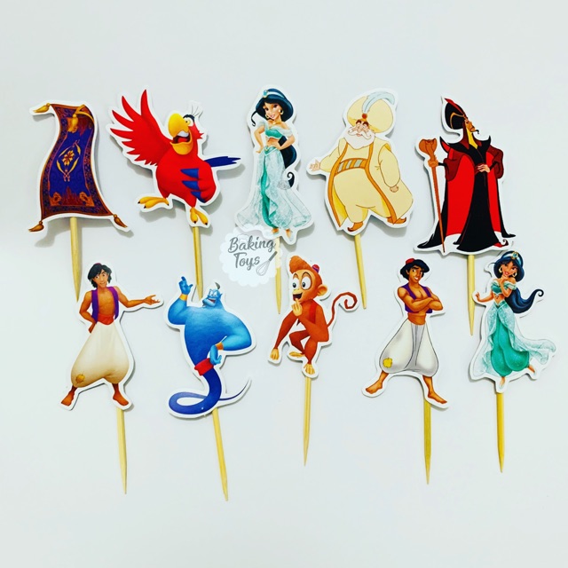 Jual Topper Cupcake Birthday Jasmine Aladdin / Aladin | Shopee Indonesia