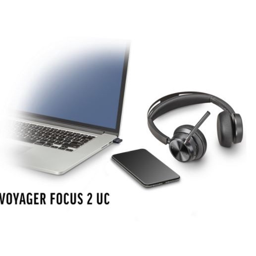 Jual Poly Plantronics Voyager Focus 2 UC, VFOCUS2-M C USB-A WW