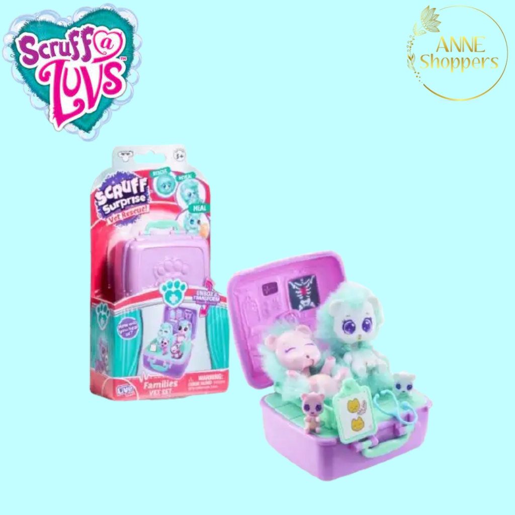 Jual Scruff A Luvs Vet Rescue Family - Family Vet Set - Mainan Pretend ...