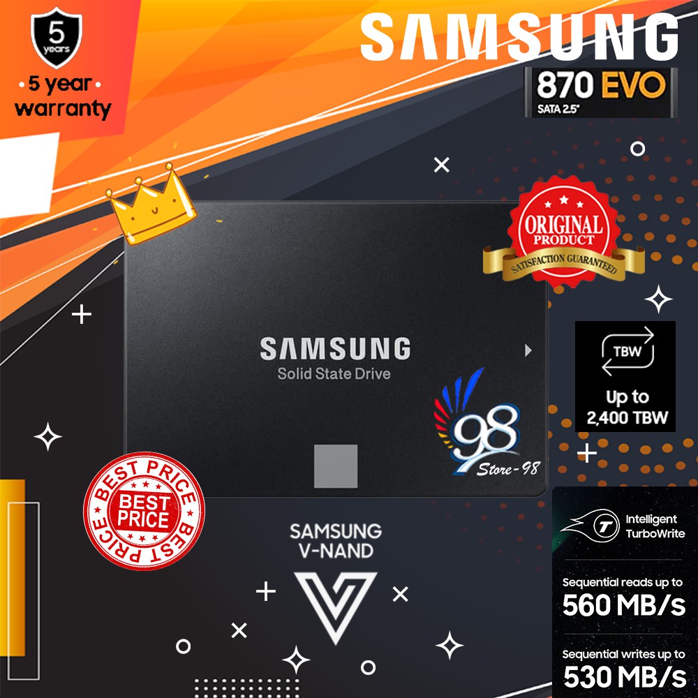 Jual Samsung SSD 870 EVO 500GB 500 GB - 870EVO V NAND SATA III 2.5 ...