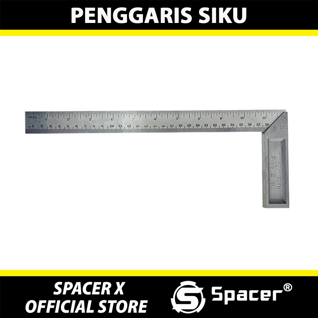 Jual Penggaris Siku Besi Tukang 12 In 30 Cm Shopee Indonesia