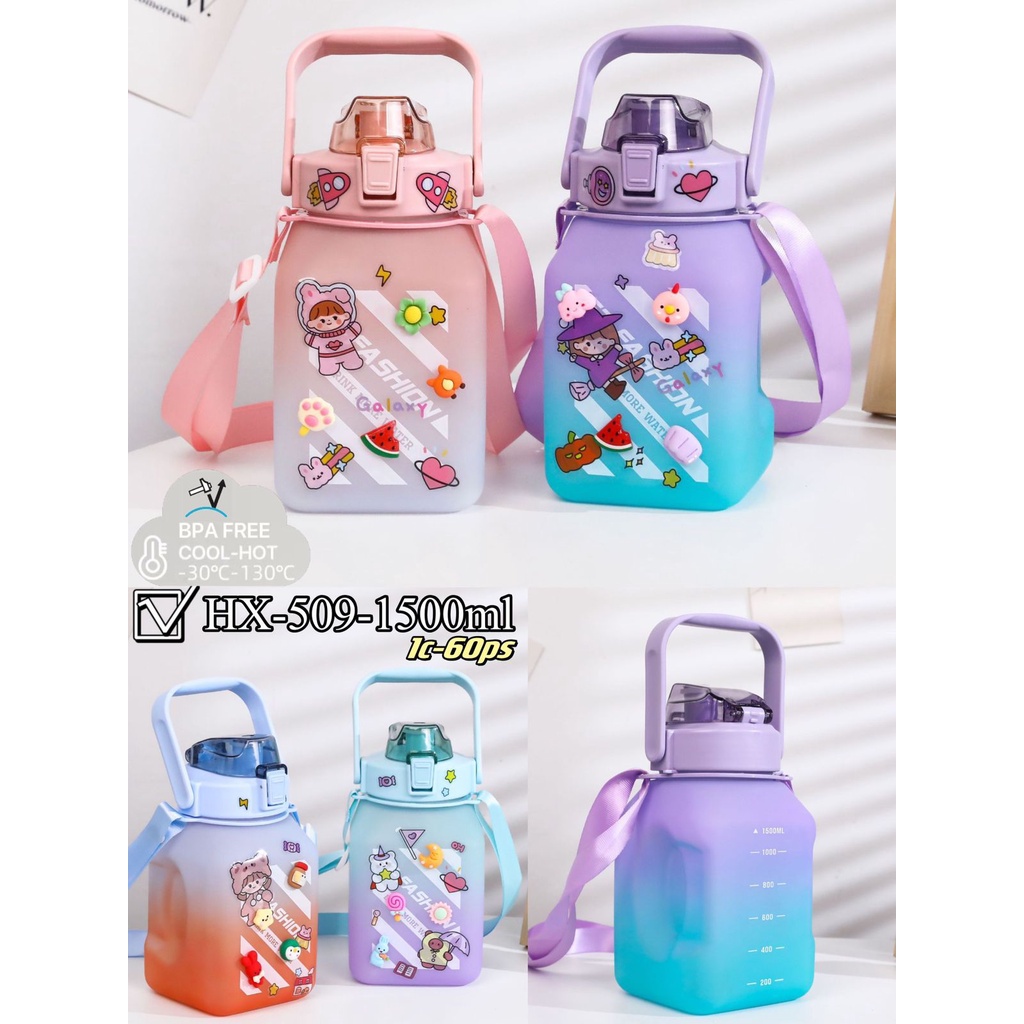 Jual Botol Viral Gemoy Kotak 1 5liter Sticker Shopee Indonesia