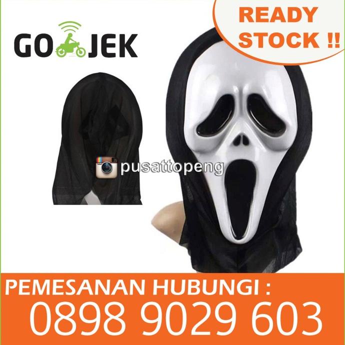 Jual topeng scream topeng urbex topeng hantu topeng halloween | Shopee ...