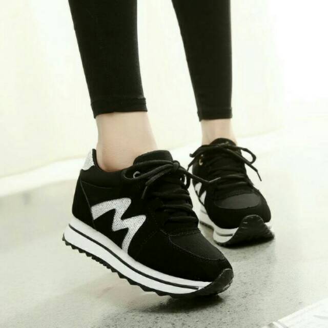 Jual Sepatu Kets AS05 Hitam | Shopee Indonesia