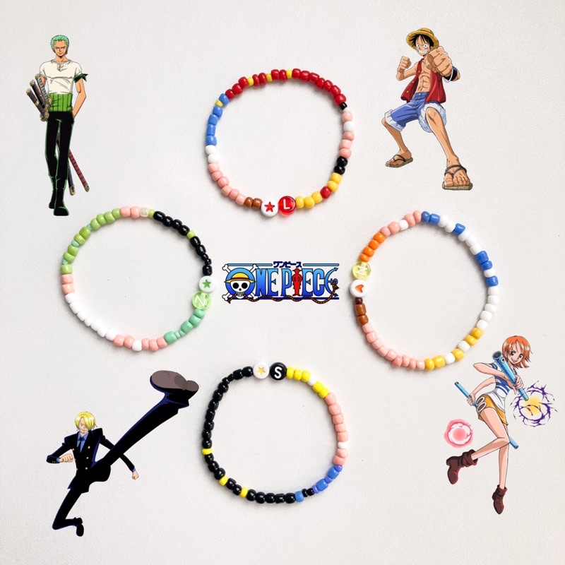 Jual BACA RULES | Gelang Manik One Piece Inspired Bisa Custom Inisial ...