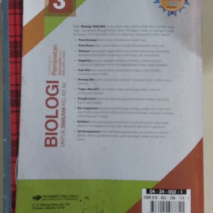 Jual Bermanfaat Buku Biologi Kelas Xii 12 3 Sma Erlangga Irnaningtyas