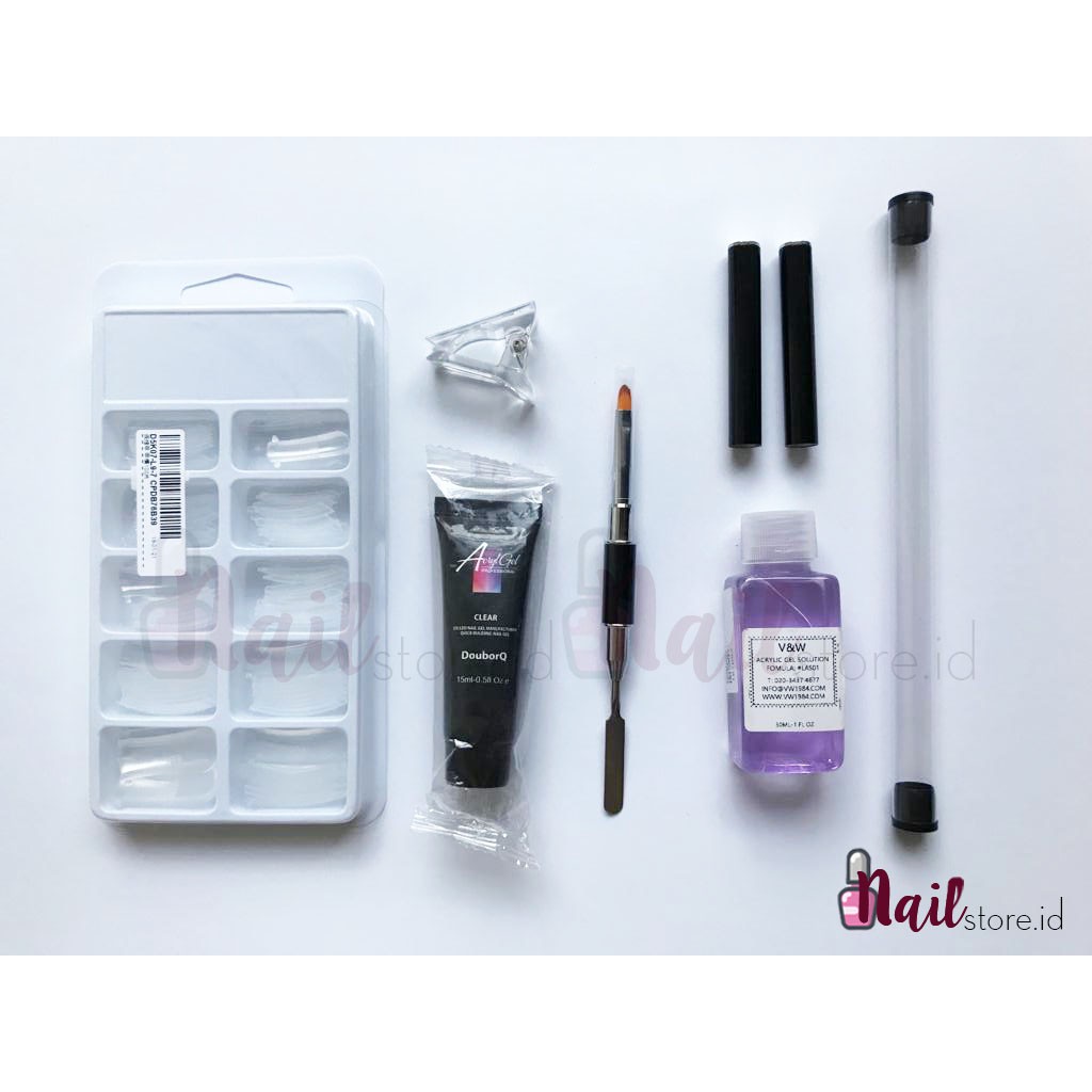 Jual PAKET Polygel Extension Kit / 1 SET Polygel Nail System poly gel ...