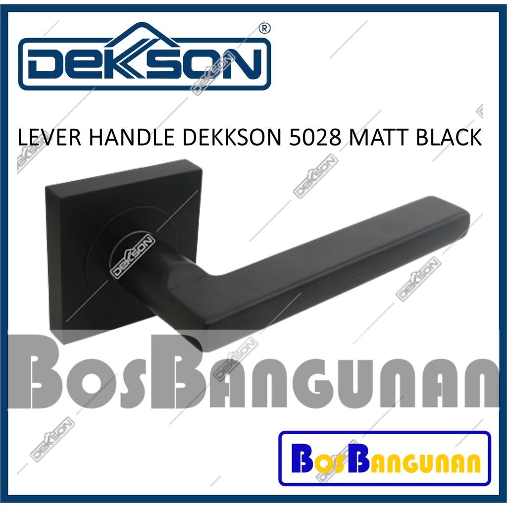 Jual Lever Handle 5028 MATT BLACK DEKKSON / Gagang Pintu DEKKSON Hitam