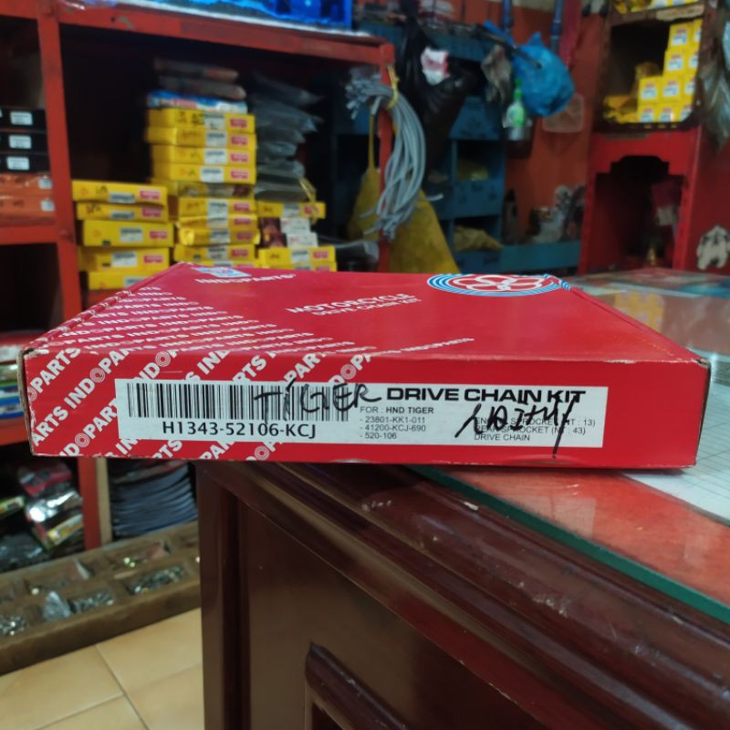 Jual GEAR SET INDOPARTS TIGER / TIGER 2000 GIR GIGI RANTAI TARIK ...