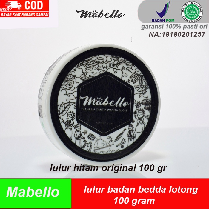 Jual lulur hitam original bedda lotong lulur beda lontong mabello cream ...