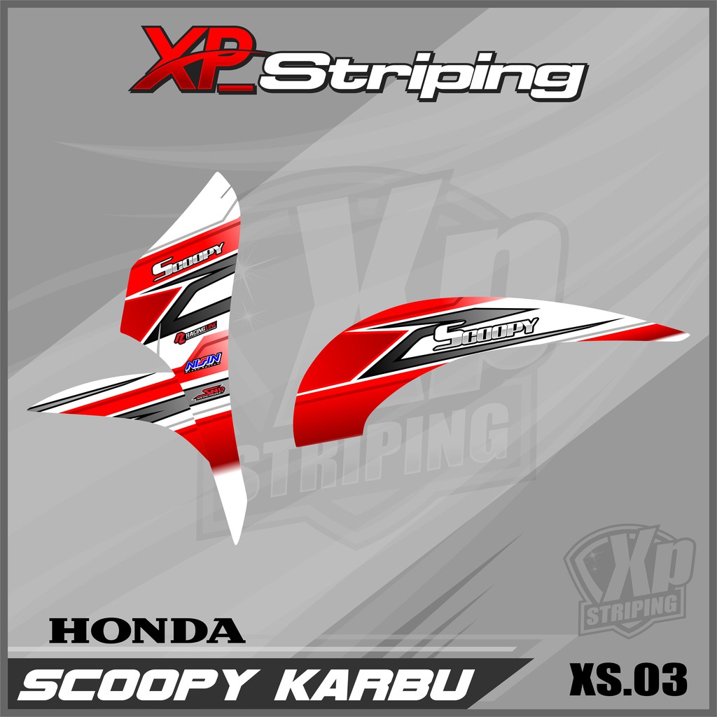 Jual Striping Scoopy Karbu - Sticker Striping Honda Scoopy Karbu Desain ...
