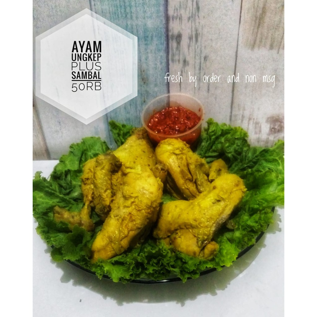 Jual Ayam Ungkep Bumbu Kuning Sambal Kremesan Siap Goreng Lezat