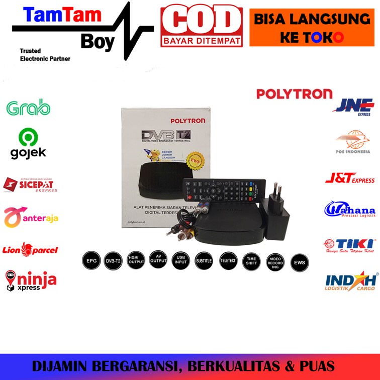 Jual Set Top Box TV Digital STB Polytron PDV-700 T2 DVB-T2 DVBT2 UHF ...