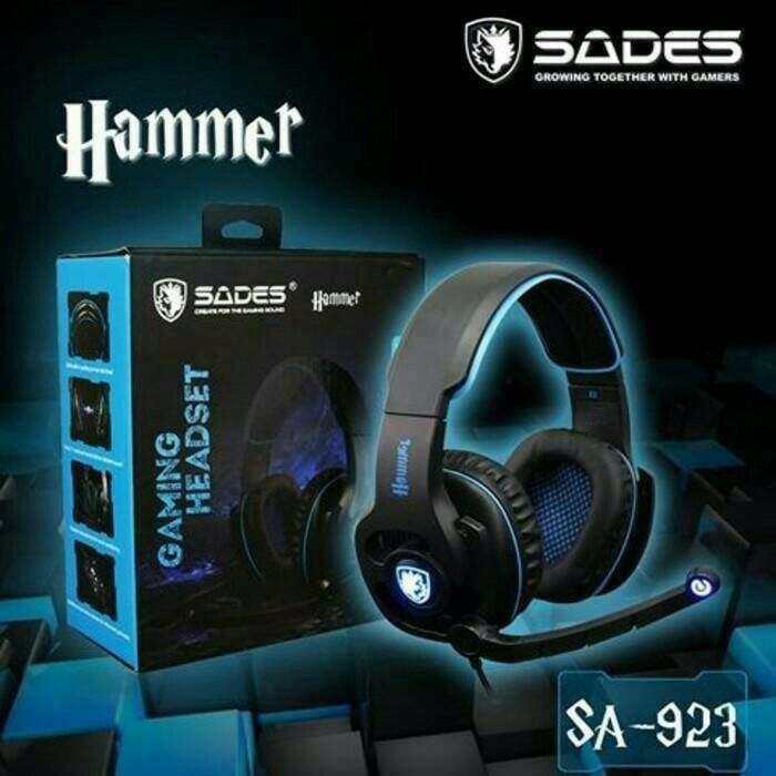 Jual HEADSET GAMING SADES HAMMER WOLF SA-923 | Shopee Indonesia