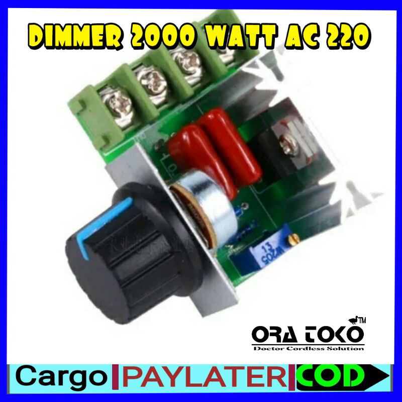 Jual DIMMER 2000 WATT 220V Ac , Dimer Gerinda ,table saw , Circular saw ...