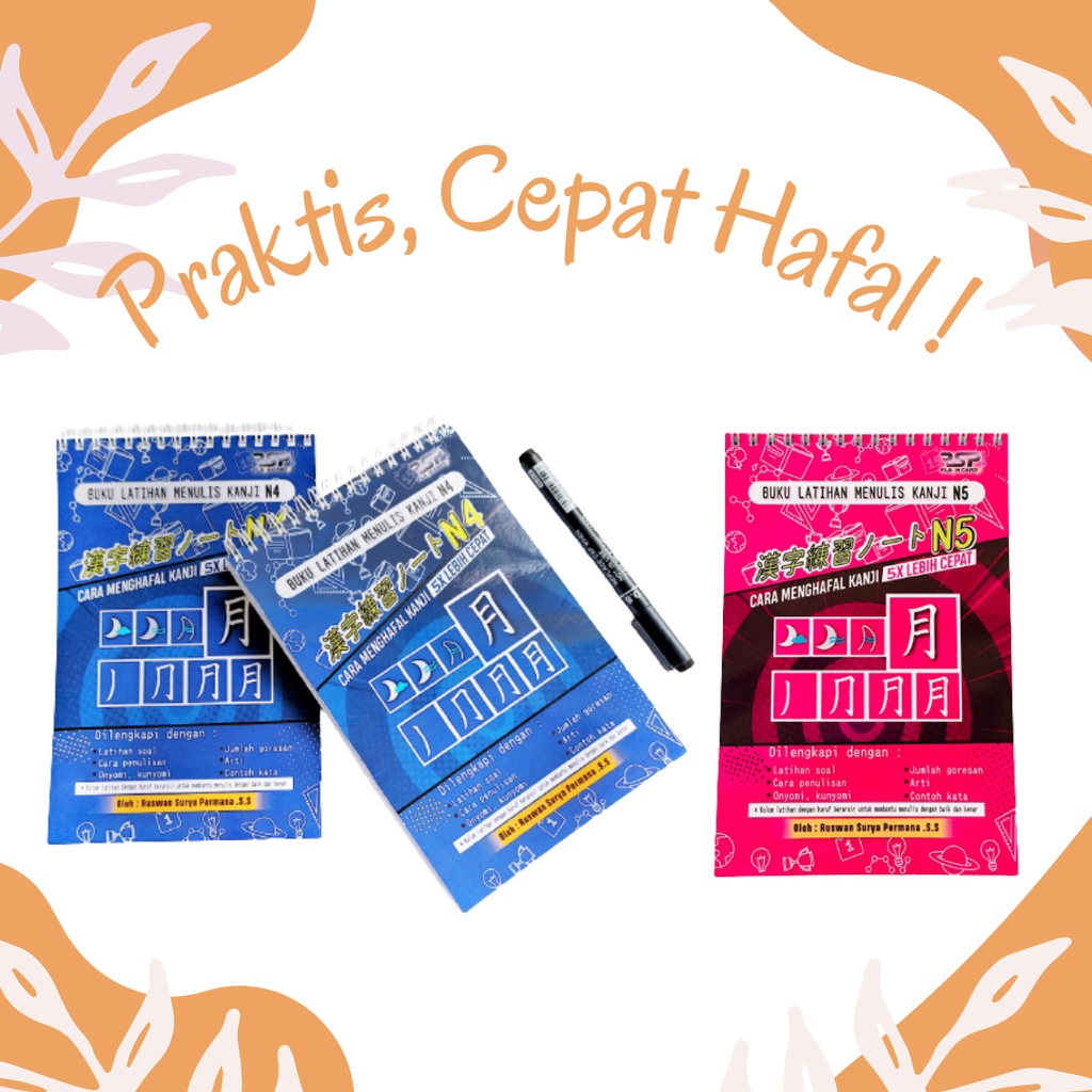 Jual Buku Kanji N5 N4 Jlpt Latihan Menulis Bahasa Huruf Jepang Dasar