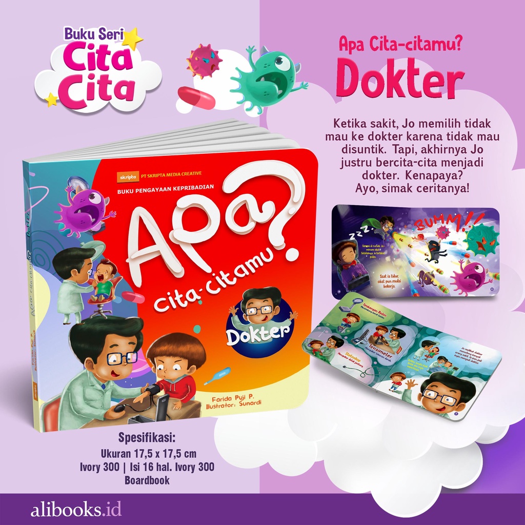 Jual Apa Cita-Citamu? Dokter - Boardbook - Buku Cerita Anak PAUD & TK ...