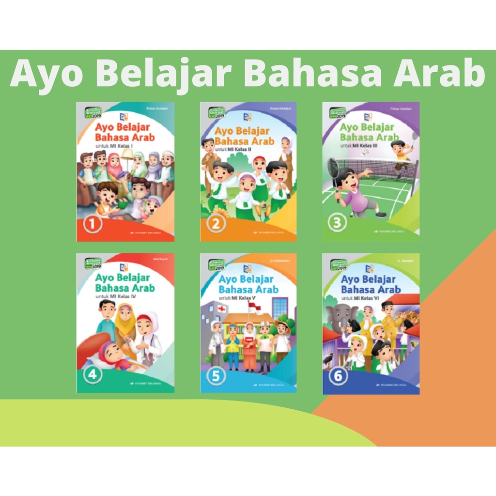 Jual AYO BELAJAR BAHASA ARAB MI KELAS 1 2 3 4 5 6 KURIKULUM DAN EDISI ...