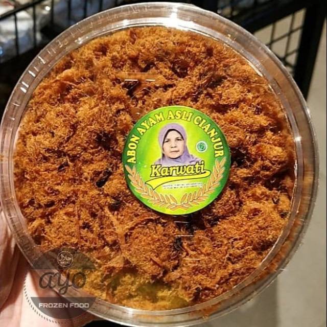 Abon ayam bumbu instan dalam toples