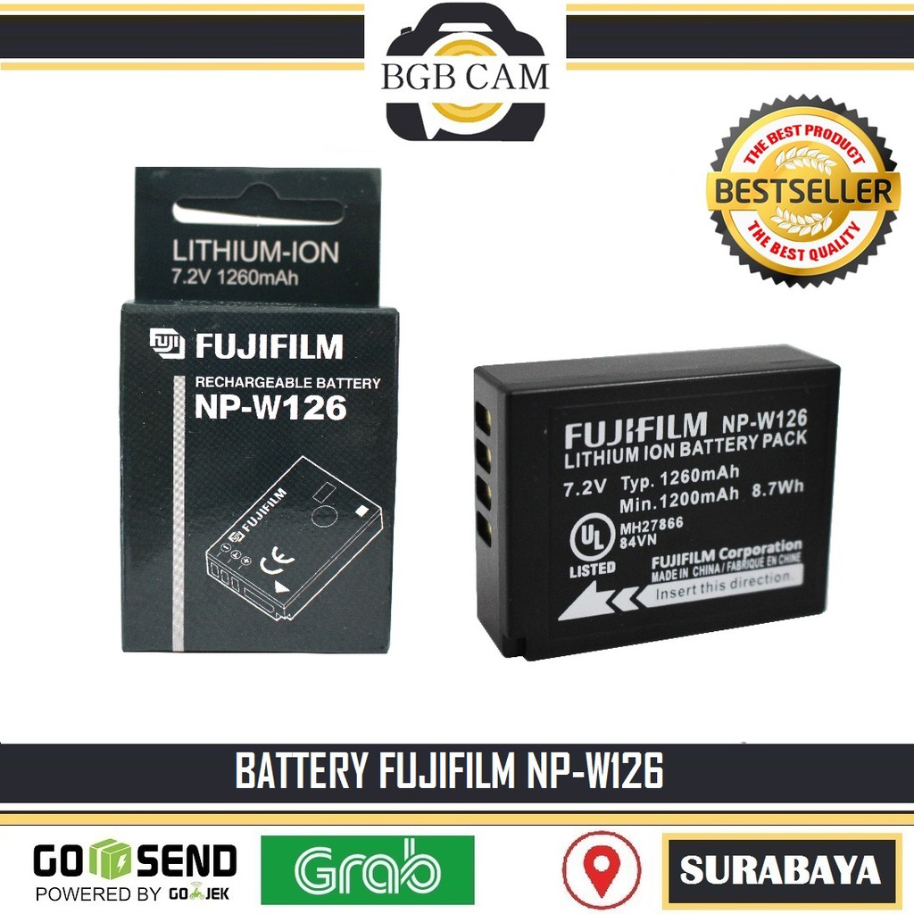 Jual Battery Np W126 Baterai Fujifilm X A3 X A2 X A10 Npw126 Np W