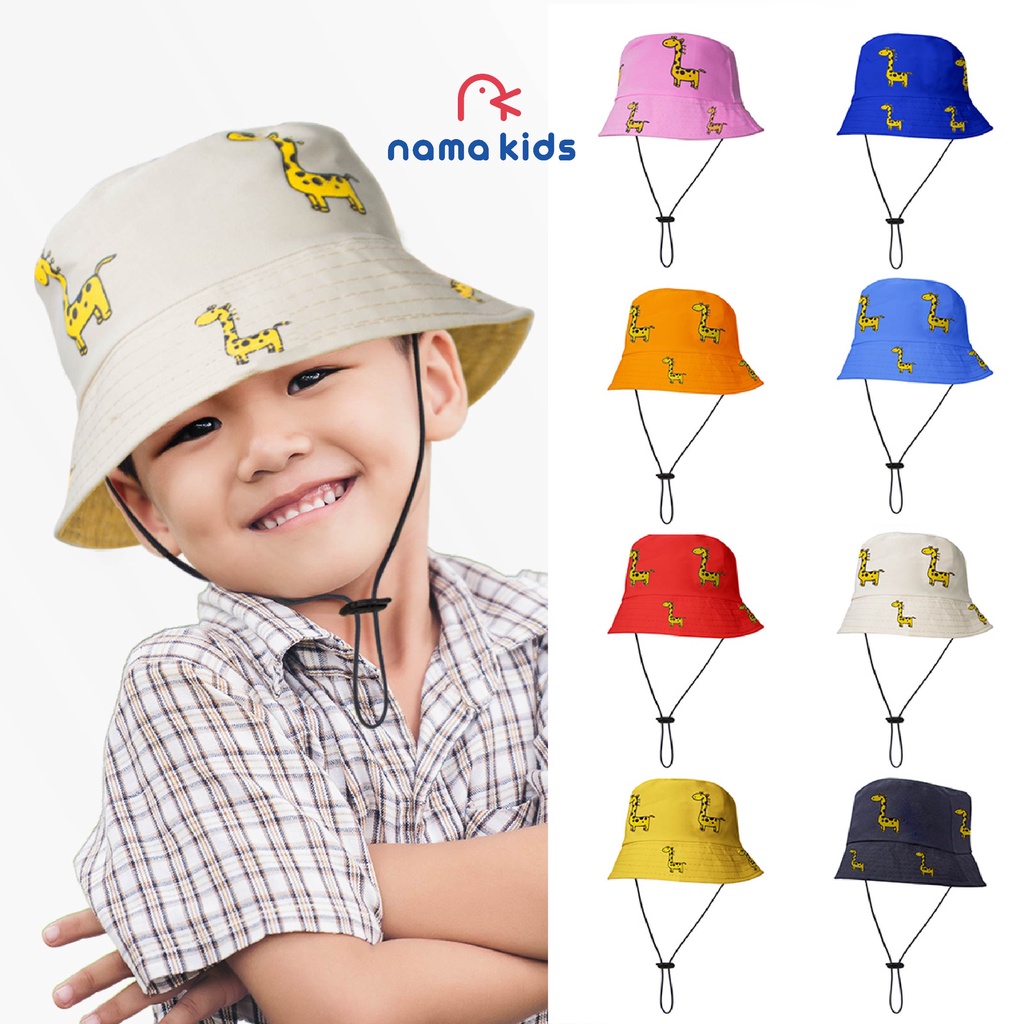 Jual TOPI BUCKET ANAK JERAPAH TOPI BUCKET ANAK TALI TOPI BUCKET BAYI ...