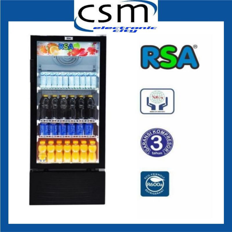 Jual Showcase Cooler RSA AGATE200 / Display Chiller RSA 3 RAK GARANSI ...